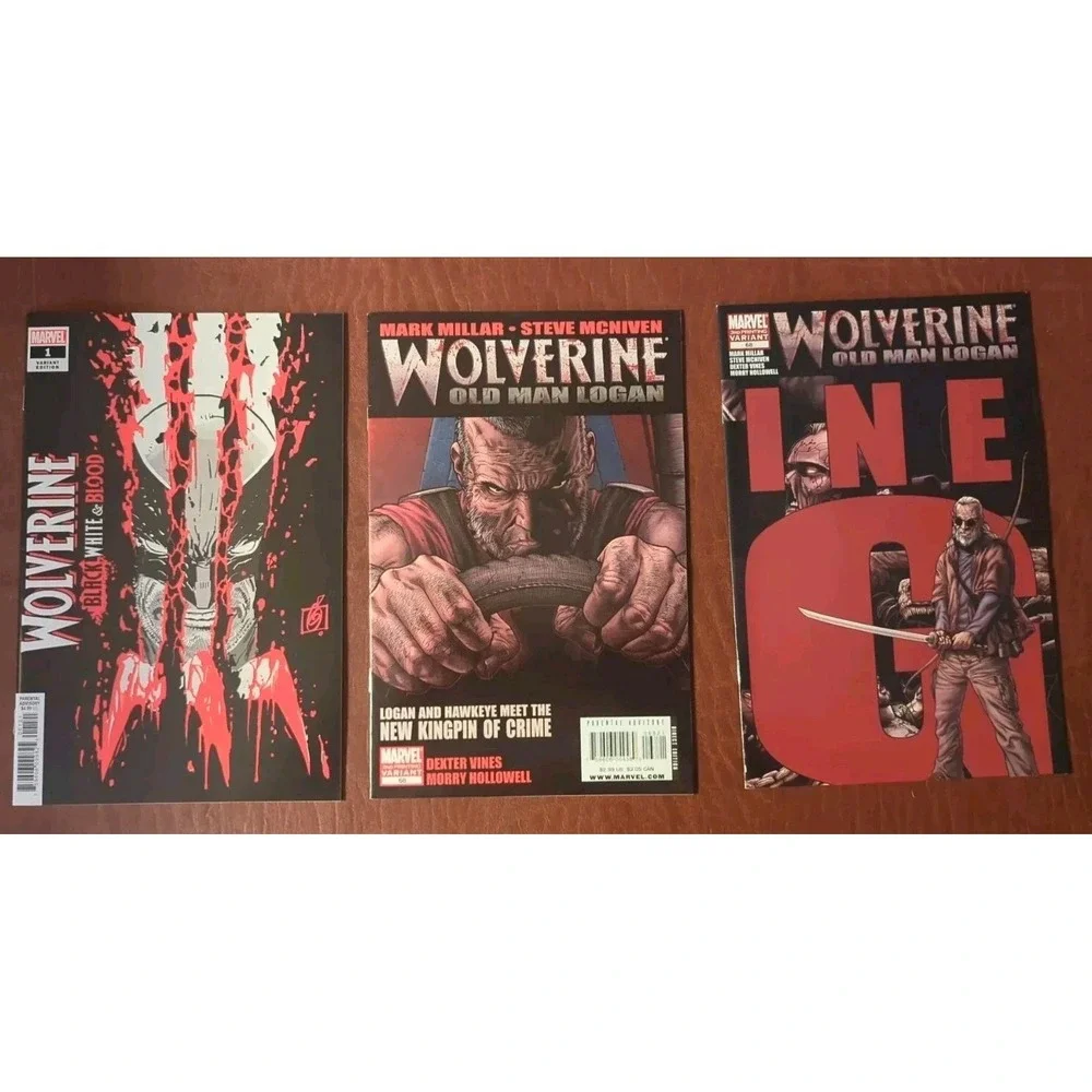 Wolverine Comic Lot of 3 (2008–2020) Old Man Logan Variants VF to NM‎ Range